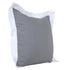 20" X 20" Gray And White 100% Cotton Geometric Zippered Pillow