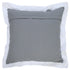 20" X 20" Gray And White 100% Cotton Geometric Zippered Pillow