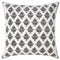 20" X 20" White And Black 100% Cotton Geometric Zippered Pillow