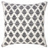 20" X 20" White And Black 100% Cotton Geometric Zippered Pillow