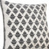 20" X 20" White And Black 100% Cotton Geometric Zippered Pillow