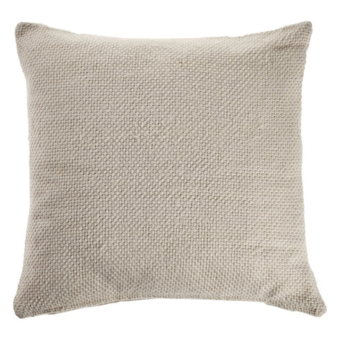 18" Cream Cotton Throw Pillow