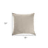 18" Cream Cotton Throw Pillow