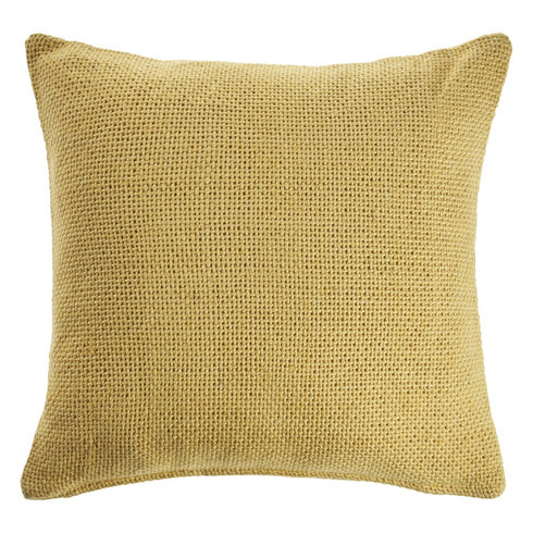 18" Cream Cotton Throw Pillow