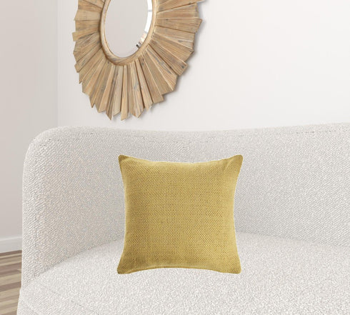 18" Cream Cotton Throw Pillow
