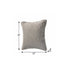 22" X 22" Beige And Cream 100% Cotton Striped Zippered Pillow