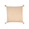 30" X 30" Beige And Cream 100% Cotton Chevron Zippered Pillow