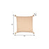 30" X 30" Beige And Cream 100% Cotton Chevron Zippered Pillow