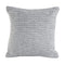 18" Gray And White Cotton Geometric Throw Pillow