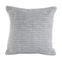 18" Gray And White Cotton Geometric Throw Pillow