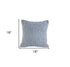 18" Gray And White Cotton Geometric Throw Pillow