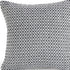 18" X 18" Black And White 100% Cotton Geometric Zippered Pillow