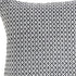 18" X 18" Black And White 100% Cotton Geometric Zippered Pillow