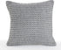 18" X 18" Black And White 100% Cotton Geometric Zippered Pillow