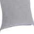20" X 20" Light Gray 100% Cotton Zippered Pillow