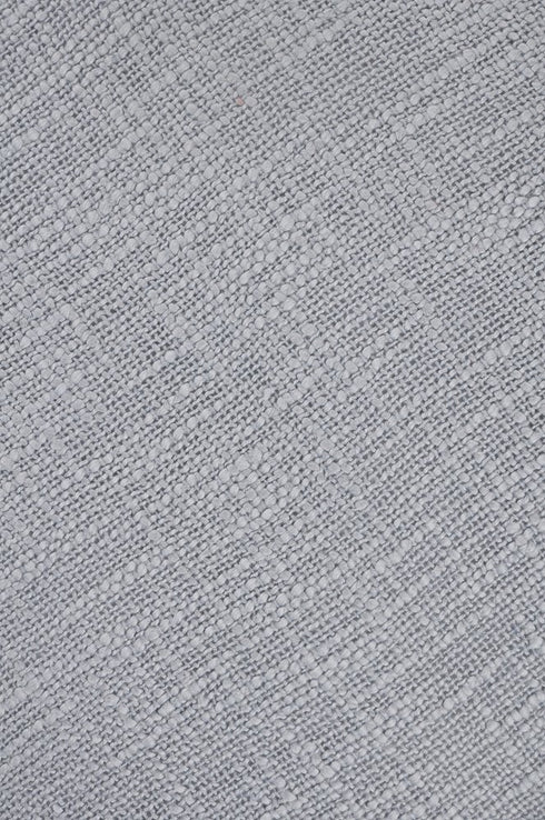 20" X 20" Light Gray 100% Cotton Zippered Pillow