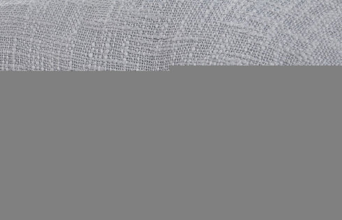 20" X 20" Light Gray 100% Cotton Zippered Pillow