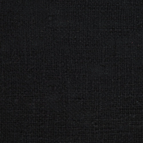 20" X 20" Jet Black 100% Cotton Zippered Pillow