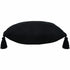 20" X 20" Jet Black 100% Cotton Zippered Pillow