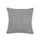 20" X 20" Gray 100% Cotton Geometric Zippered Pillow