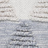 20" X 20" Heathered Gray And Off-White 100% Cotton Geometric Zippered Pillow