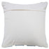 20" X 20" Heathered Gray And Off-White 100% Cotton Geometric Zippered Pillow