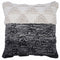 20" X 20" Black And Off-White 100% Cotton Geometric Zippered Pillow