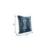 20" X 20" Blue And Ivory Polyester Abstract Zippered Pillow