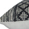 20" X 20" Gray And Black 100% Cotton Geometric Zippered Pillow