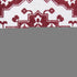 20" Red and White Throw Pillow