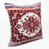 20" Red and White Throw Pillow