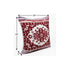 20" Red and White Throw Pillow