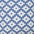 20" X 20" Blue And White 100% Cotton Geometric Zippered Pillow