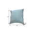 20" Light Blue Cotton Throw Pillow with Fringe