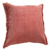20" Dusty Rose Cotton Throw Pillow with Fringe
