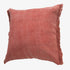 20" Dusty Rose Cotton Throw Pillow with Fringe