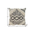 20" Black and Ivory Throw Pillow
