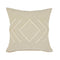 20" X 20" Birch And White 100% Cotton Geometric Zippered Pillow
