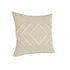 20" X 20" Birch And White 100% Cotton Geometric Zippered Pillow