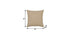 20" Taupe Throw Pillow
