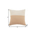 18" Orange and Off White Throw Pillow