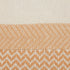 18" Orange and Off White Throw Pillow