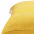 20" X 20" Mustard Linen Striped Zippered Pillow