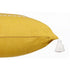 20" X 20" Mustard Linen Striped Zippered Pillow