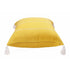 20" X 20" Mustard Linen Striped Zippered Pillow