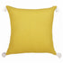 20" X 20" Mustard Linen Striped Zippered Pillow