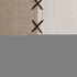 20" X 20" Gray And Tan Linen Patchwork Zippered Pillow