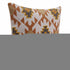 20" X 20" Orange 100% Cotton Geometric Zippered Pillow