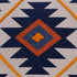 20" X 20" Blue 100% Cotton Geometric Zippered Pillow