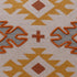 20" Yellow And Rust Cotton Geometric Throw Pillow